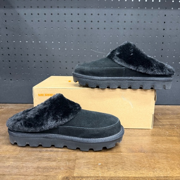 New W/ Box! Women's Koolaburra by Ugg Black Slip On Platform Tizzey Clogs Size 9 - Picture 2 of 5